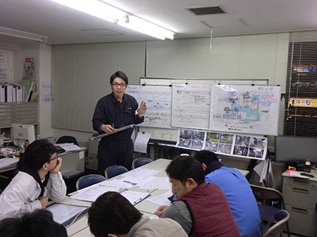 安全確認作業風景